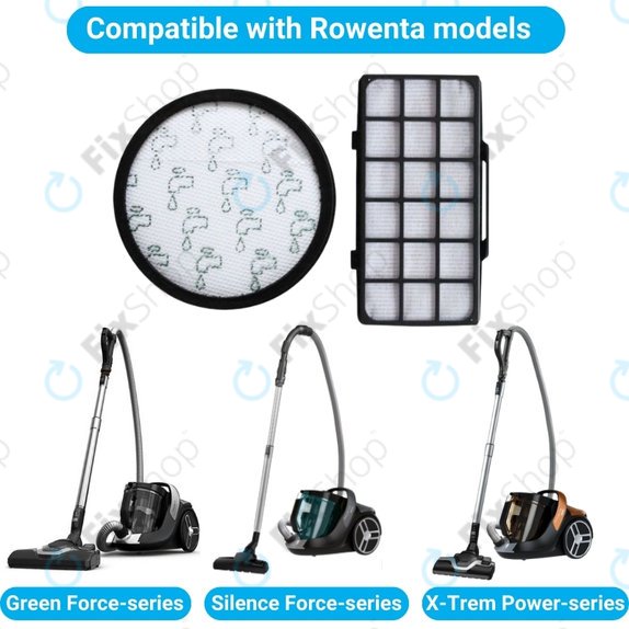 Rowenta Green Force, Silence Force, X-Trem Power - Satz Filter