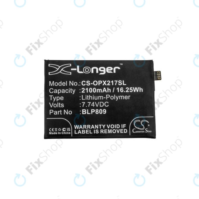 Realme Q2 Pro RMX2173, GT Master 5G RMX3363 - Akku Batterie BLP809 2100mAh HQ