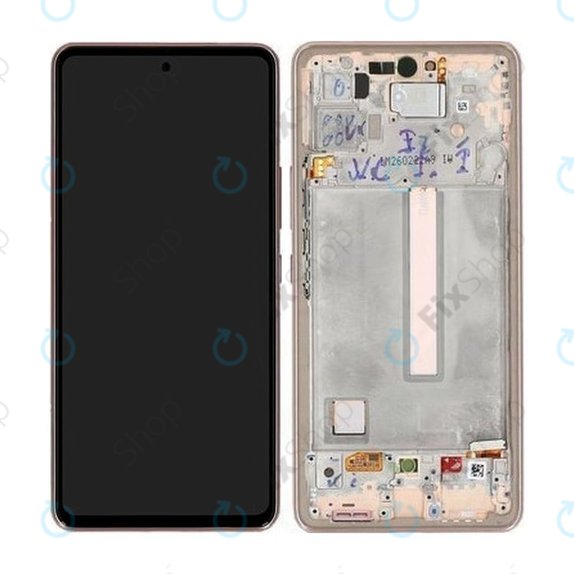 Samsung Galaxy A53 5G A536B - LCD Display + Touch Screen + Frame (Awesome Peach) - GH82-28024D, GH82-28025D Genuine Service Pack