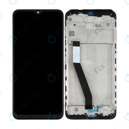 Xiaomi Redmi 9 - LCD Display + Touchscreen Front Glas + Rahmen (Black) TFT