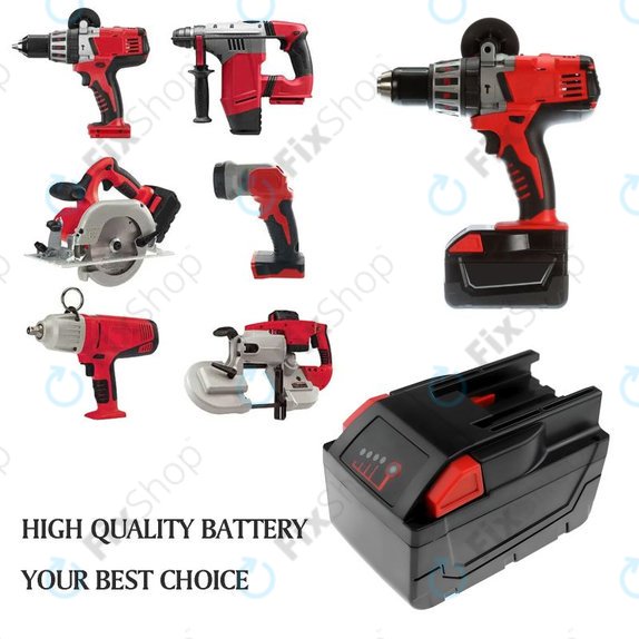 Akku batterie für Milwaukee 0721-20, V28 Vc, Wurth Bs 28-A Combi, 4000mAh, Li-Ion, 28V, 48-11-2830, HQ