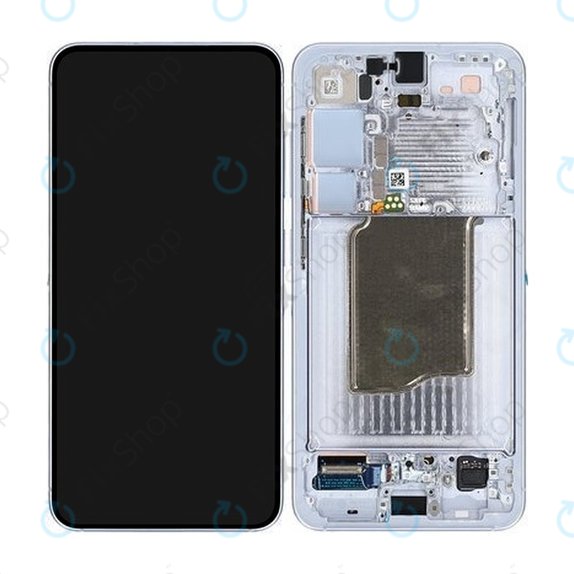 Samsung Galaxy S25 - LCD Display + Touchscreen Front Glas + Rahmen (Icyblue) - GH82-36329C Genuine Service Pack