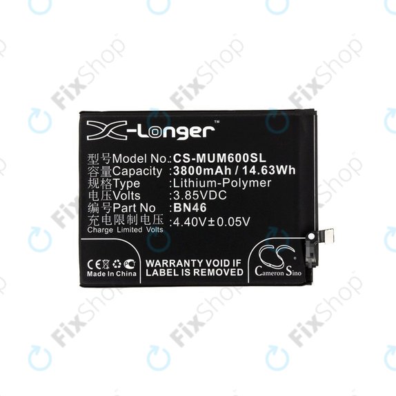 Xiaomi Redmi Note 8T, Redmi 7, Redmi 8A - Akku Batterie BN46 3800mAh HQ