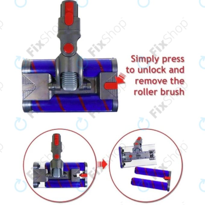 Dyson V-series, Outsize - Bodendüse - Doppelrollenkopf