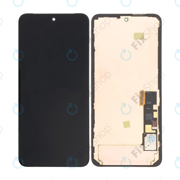 Google Pixel 8 GKWS6, G9BQD - LCD Display + Touchscreen Front Glas + Rahmen (Black) OLED