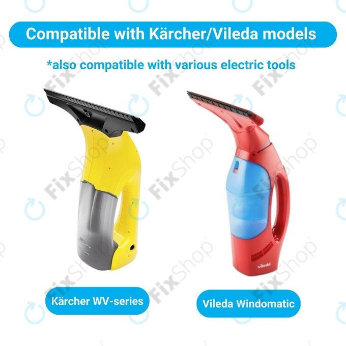 Karcher WV1, WV2, WV2 Plus, WV2 Premium, WV50 Plus, WV70 Plus - Akku Batterie INR18650 Li-Lon 3.7V 2900mAh HQ