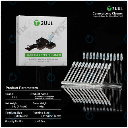 Kamera-Linsenreinigungssticks aus Kunstharz, 2UUL CL21, 48 Stk./Packung