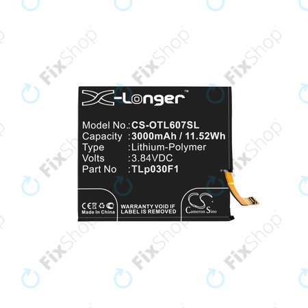 Alcatel Idol 4 Pro 6077X - Akku Batterie CAC3000020C1 3000mAh HQ