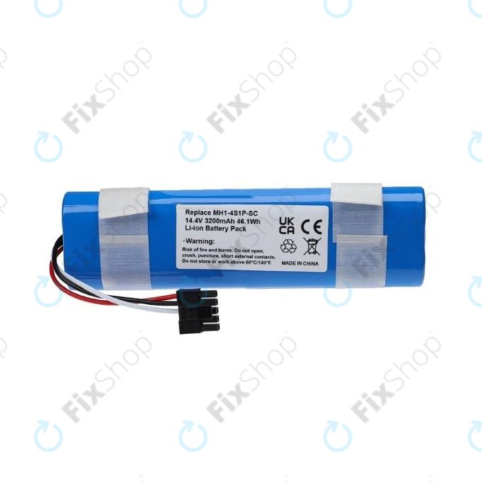 Xiaomi Mi Robot Vacuum Mop Pro (P), 2 (Mijia 2C), Viomi V2 Pro, Proscenic LDS M7 - Akku Batterie STYJ02YM, MH1-4S1P-SC Li-Ion 14.8V 3400mAh