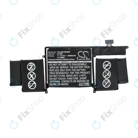 Apple MacBook Pro 13" A1502 (Early 2015) - Akku Batterie A1582 6500mAh HQ