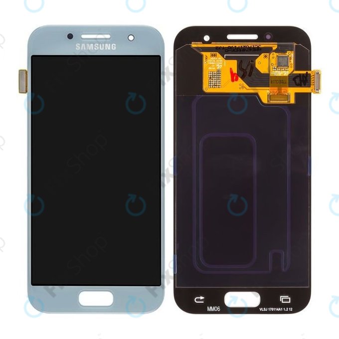 Samsung Galaxy A3 A320F (2017) - LCD Display + Touchscreen Front Glas (Blue Mist) - GH97-19732C, GH97-19753C Genuine Service Pack