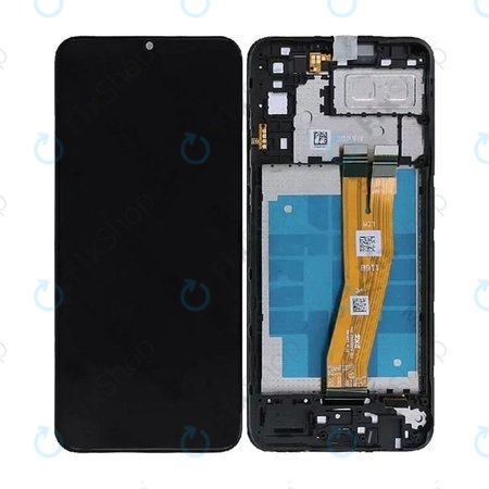 Samsung Galaxy A04e A042F - LCD Display + Touchscreen Front Glas + Rahmen (Black) - GH81-23088A Genuine Service Pack