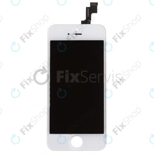 Display für iPhone 5S, SE, White, Touchscreen-Glas mit Rahmen