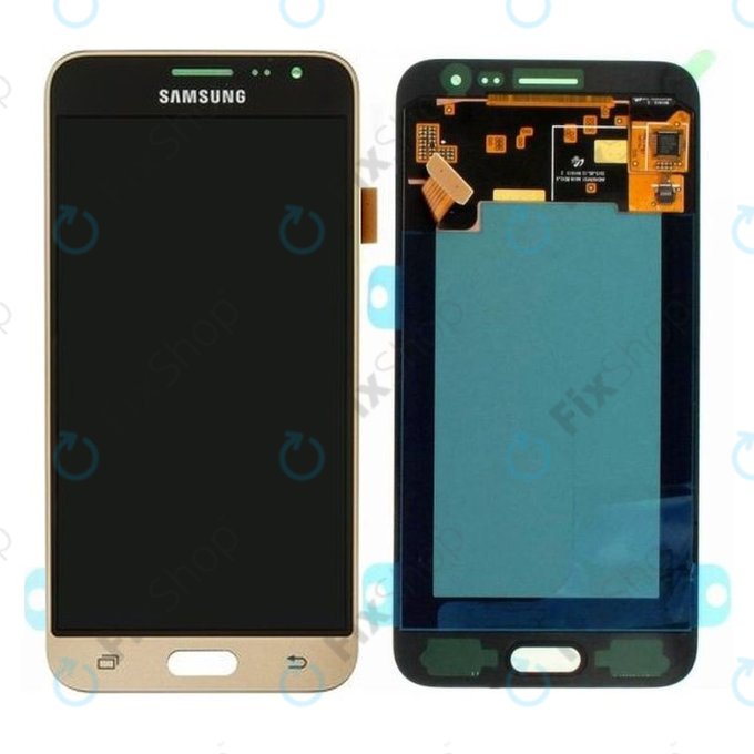 Samsung Galaxy J3 J320F (2016) - LCD Display + Touchscreen Front Glas (Gold) - GH97-18414B, GH97-18748B Genuine Service Pack