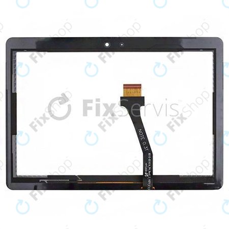 Samsung Galaxy Tab 2 10.1 P5100, P5110, Note 10.1 N8000, N8010 - Touchscreen Front Glas (Black)