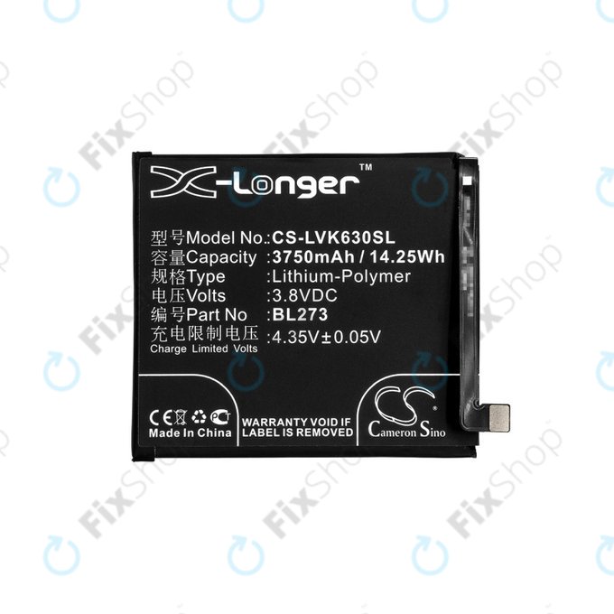 Lenovo K6 Note - Akku Batterie BL273 3750mAh HQ