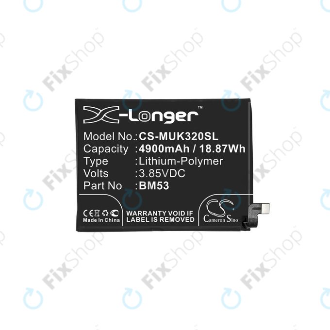 Xiaomi Mi 10T 5G, Mi 10T Pro 5G - Akku Batterie BM53 4900mAh HQ