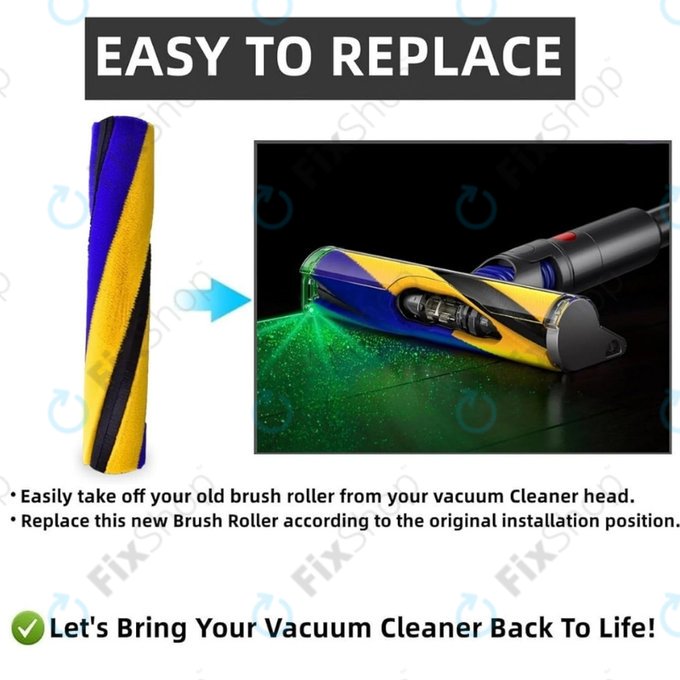 Dyson V11, V12, V15, V15s Detect Submarine - Slim Fluffy Hauptbürste (Soft Roller)