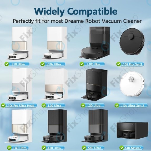 Wischtuch, 2 Stk. für Xiaomi Dreame X40 Ultra, L40 Ultra, L10s Ultra, Pro Gen2, Mova E30 Ultra