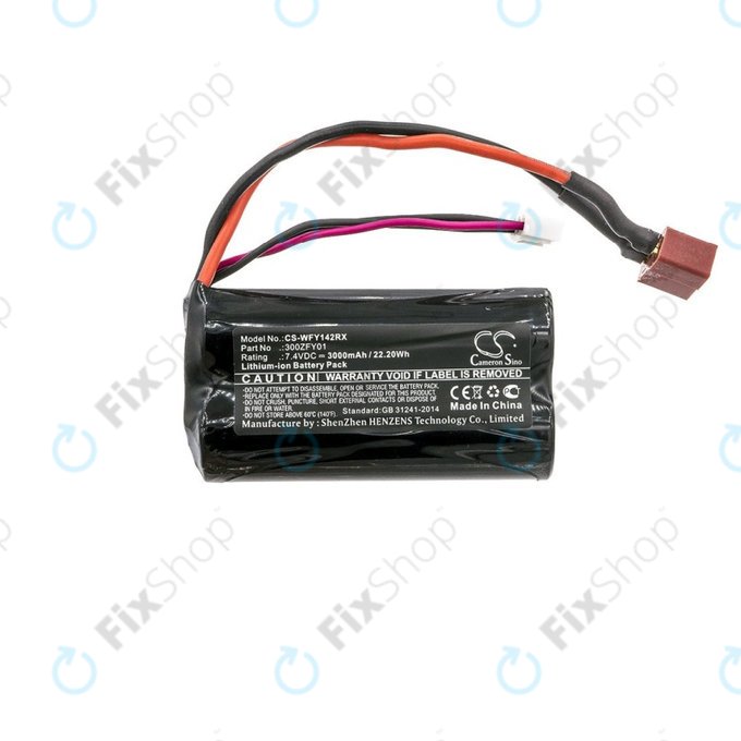 Batterie für WLToys FY01, FY02, FY03, 12423, 12428, 3000mAh, Li-Ion, 7.4V, 300ZFY01, HQ