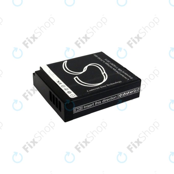 Batterie für Panasonic Lumix DMC, 600mAh, Li-Ion, 7.2V, DMW-BLH7, HQ