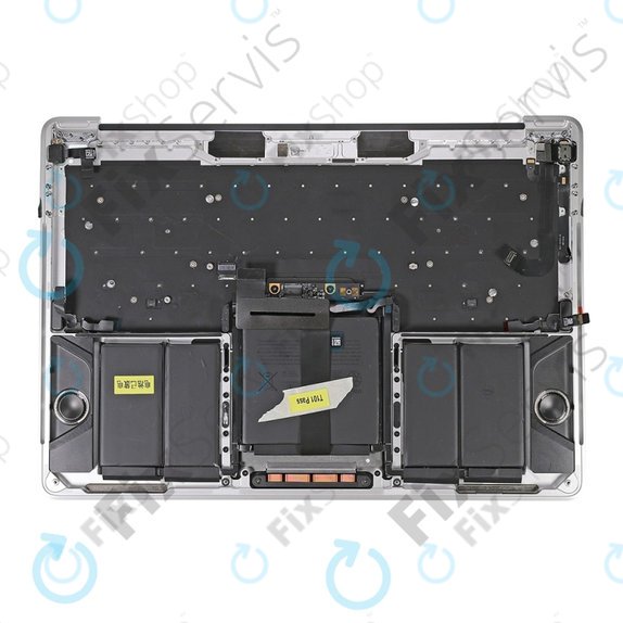 Apple MacBook Pro 13" A1706 (Late 2016 - Mid 2017) - Oberer Rahmen Tastatur + Tastatur US + Mikrofon + Trackpad + Redner (Silver)