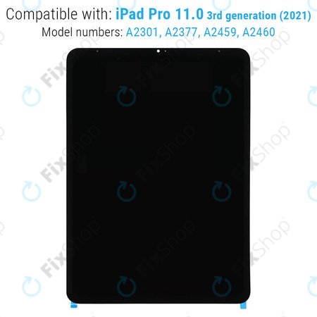 Apple iPad Pro 11.0 (3rd Gen 2021, 4th Gen 2022) - LCD Display + Touchscreen Front Glas Refurbished