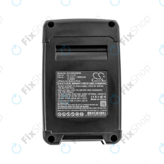 Einhell 18V - Akku Batterie 45.114.36 Li-Ion 18.0V 4000mAH HQ