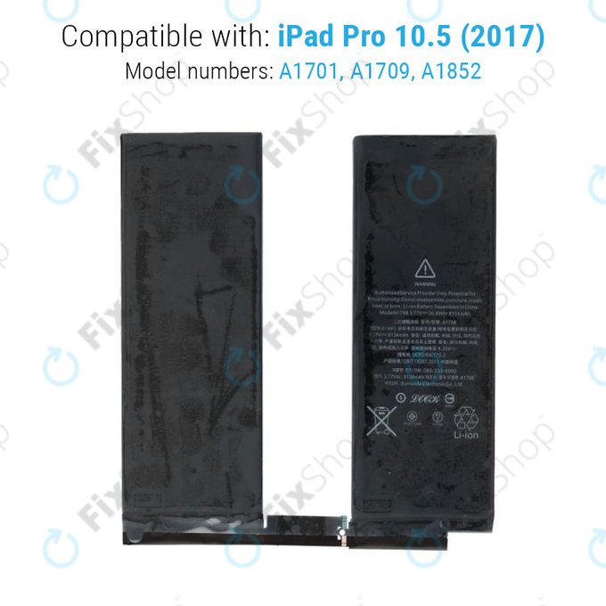 Apple iPad Pro 10.5 (2017) - Akku Batterie 8134mAh