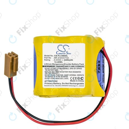 Batterie für Fanuc 18-T Series Programmable Logic, 2400mAh, Li-MnO2, 6V, BR-2/3AGCT4A, HQ