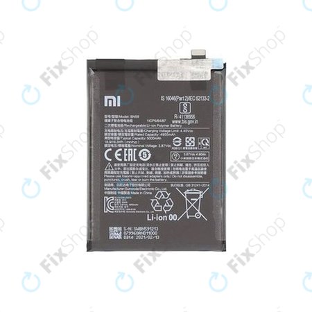 Xiaomi Redmi Note 10, Note 10S M2101K7BG M2101K7BI - Akku Batterie BN59 5000mAh - 46020000645Z Genuine Service Pack