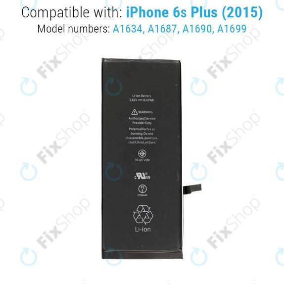 Akku Batterie für iPhone 6S Plus, 2750mAh, Service Pack