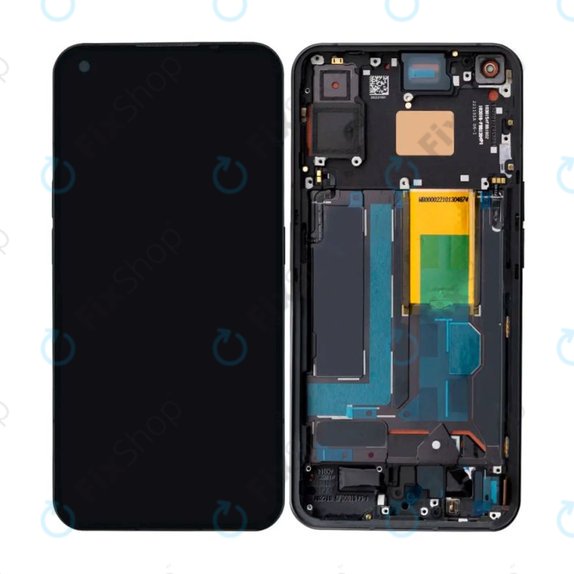 Nothing Phone (1) - LCD Display + Touchscreen Front Glas + Rahmen (Black) OLED