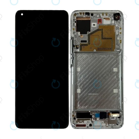 Xiaomi Mi 11 M2011K2G - LCD Display + Touchscreen Front Glas + Rahmen (Cloud White) OLED