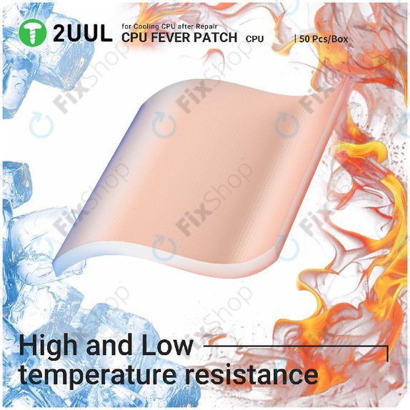 CPU Wärmeleitpad, Kühlung, 2UUL SC09, 17x15x1.5mm