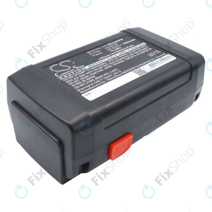 Batterie für Gardena 380 Li, 8838, 3000mAh, Li-ion, 25V, 04025-20, HQ
