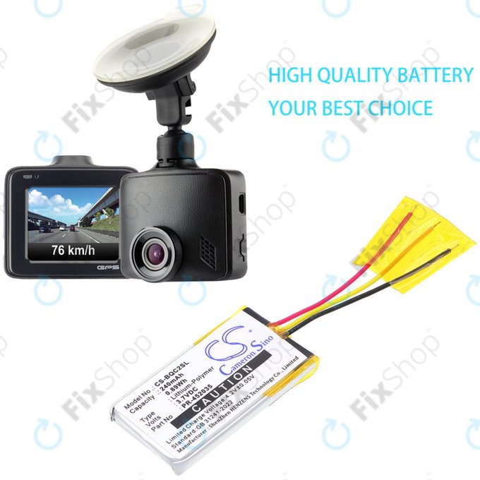 Batterie für Bose QC20, 240mAh, Li-Pol, 3.7V, PR-452035, HQ