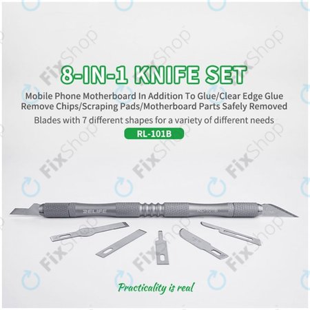 Relife RL-101B - CPU entfernen Kleber Klinge Messer Set 8in1