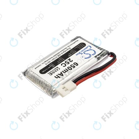 Akku batterie für Hubsan X4 H107, 650mAh, Li-Pol, 3.7V, H107C-A24, HQ