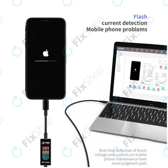 AV-Line - Ladekabel mit Intelligenter Erkennung (Lightning - USB-A)