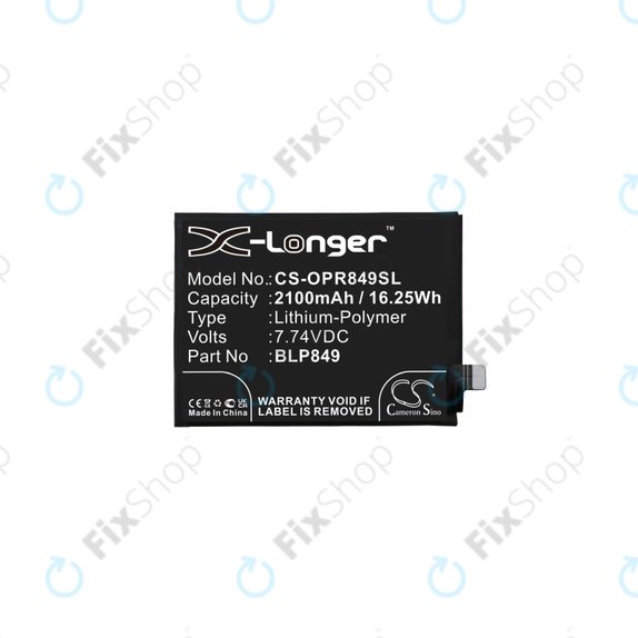 Realme GT 5G RMX2202, GT Neo RMX3031 - Akku Batterie BLP849 2100mAh HQ