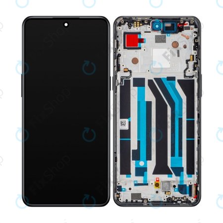 OnePlus 10T - LCD Display + Touchscreen Front Glas + Rahmen (Moonstone Black) OLED