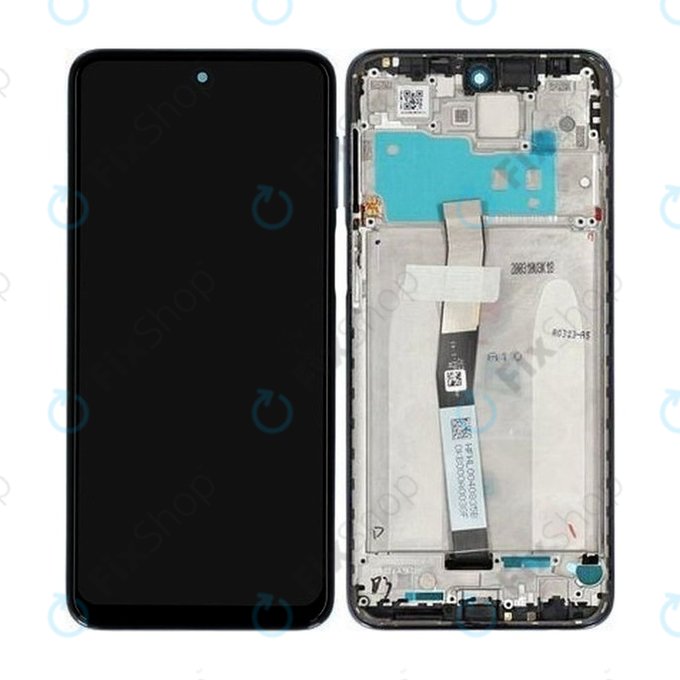 Xiaomi Redmi Note 9 Pro - LCD Display + Touchscreen Front Glas + Rahmen (Glacier White) - 560002J6B200 Genuine Service Pack
