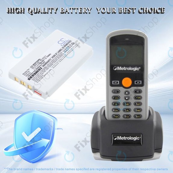 Akku batterie für Cipherlab 8300-L, Metrologic MK5502, 750mAh, Li-Ion, 3.7V, BA-80S700, HQ