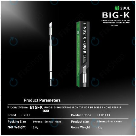 Lötspitze, Messertyp (K-Typ), 2UUL C210