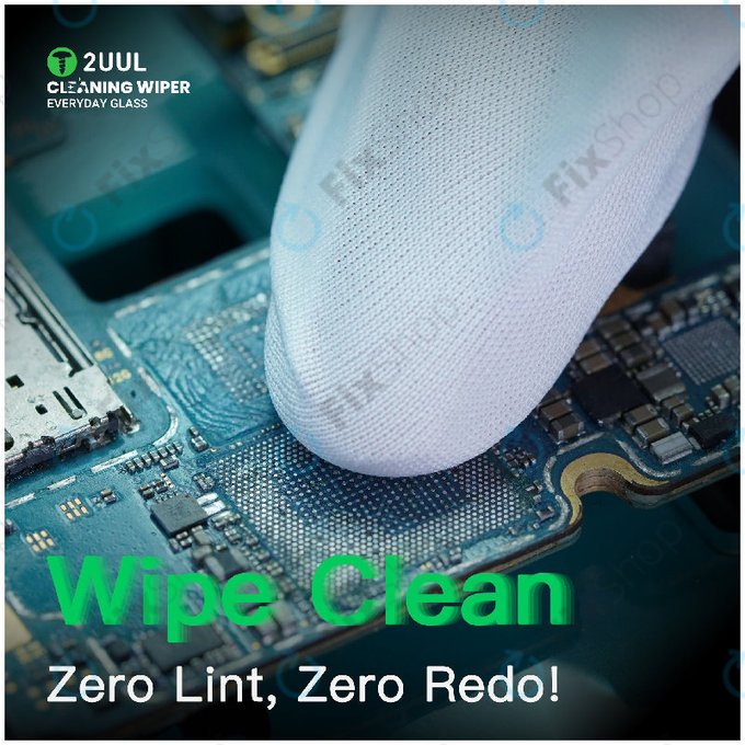 Glas-Reinigungstücher, fusselfrei, 2UUL CL05, 4x100 Stk./Box