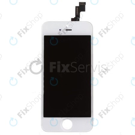 Apple iPhone 5S, SE - LCD Display + Touchscreen Front Glas + Rahmen (White) Original Refurbished