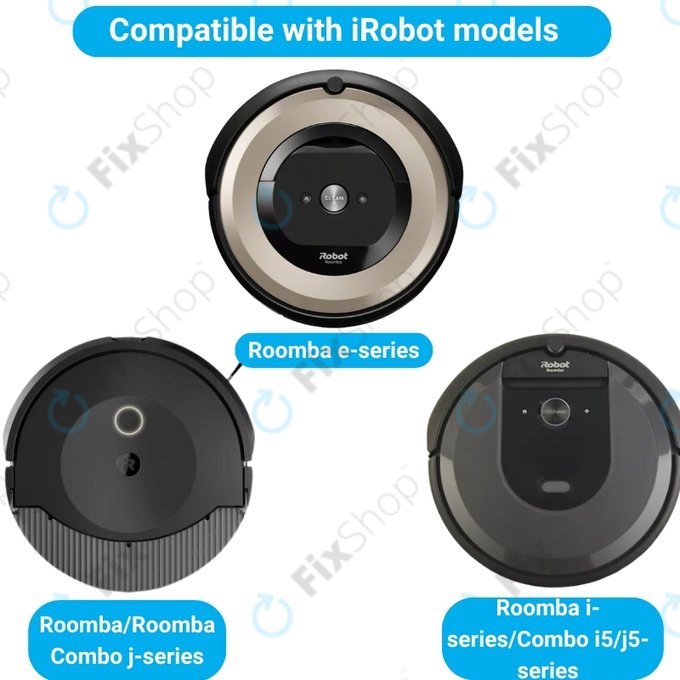 Ersatzteilset für iRobot Roomba e-series, i-series, j-series (2 Paare Hauptbürsten, 4x Filter, 4x Seitenbürste, 4x Staubbeutel)