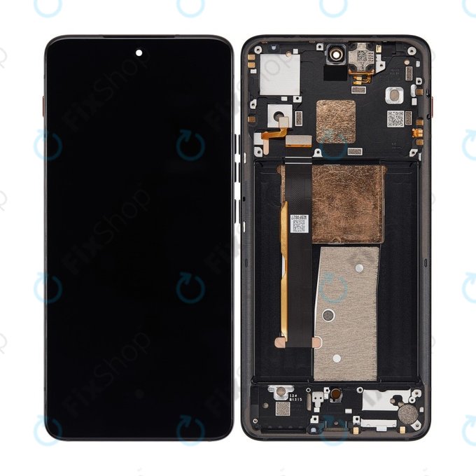 Motorola Thinkphone - LCD Display + Touchscreen Front Glas + Rahmen (Carbon Black) OLED