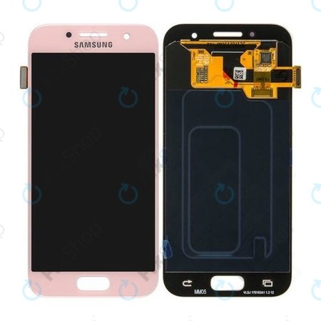 Samsung Galaxy A3 A320F (2017) - LCD Display + Touchscreen Front Glas (Peach Cloud) - GH97-19732D, GH97-19753D Genuine Service Pack